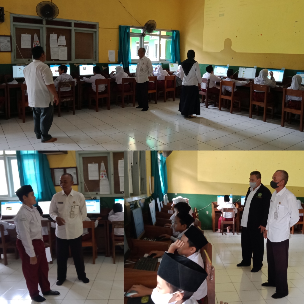 Semarang, 18 Oktober 2022 Dalam rangka persiapan pelaksanaan Asesmen Nasional Berbasis Komputer (ANBK), setiap madrasah dijadwalkan untuk melakukan Gladi Bersih. Hal itu dilakukan dalam rangka untuk mengetahui sejauhmana kesiapan Madrasah dalam menghadapi ANBK tersebut. Seperti yang dilakukan oleh MI. Futuhiyyah Palebon pada hari Selasa, 18 Oktober 2022 juga melakukan Gladi Bersih. Ahmad Bisyri selaku pengawas Kantor Kementerian Agama Kota Semarang dalam pantauannya mengatakan, Gladi Bersih harus dilakukan oleh Madrasah pelaksana ANBK, karena dengan Gladi Bersih tersebut kita bisa mengecek kesiapannya mulai dari perangkat komputer atau laptopnya, listriknya, internetnya bahkan sampai pada siswanya siap apa belum, jika masih ada kendala maka harus segera diatasi, namun jika tidak ada kendala berarti Madrasah tersebut sudah siap melaksanakan ANBK. Zainal Arifin, Ahmad Kholid Marzuqi dan Ratih Ningtias Fidiyanti yang masing-masing ditugasi untuk menjadi proktor, tehnisi dan pengawas ANBK juga terlihat sibuk mempersiapkan segala perangkat, sarana prasarana yang dibutuhkan oleh Madrasah itu. Sementara itu Slamet Agus Wahid selaku Kepala Madrasah mengatakan, Kegiatan ANBK ini merupakan kegiatan yang akan rutin setiap tahun dilakukan oleh Madrasah, maka segala sesuatunya harus dicroscek terlebih dahulu sebelum pelaksanaan, karena yang namanya elektronik, walaupun yang awalnya bagus, tapi terkadang ketika digunakan ada kendala, begitu pula dengan internet walaupun kita sudah naikkan dari 20 Mpbs menjadi 40, namun kadang juga tetap masih ada kendala, terlebih jika cuaca mendung atau hujan, kadang sangat menggangu sekali. Demikian pula dengan siswa, dengan adanya gladi bersih ini, diharapkan kesiapan siswa bisa lebih baik pada saat pelaksanaan ANBK nantinya. (SAW)